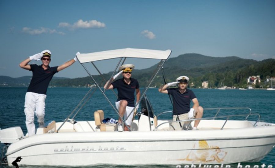 Luxusboote am Wörthersee mieten - Crew von Oehlwein Bootsverleih in Velden
